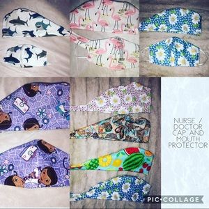 Mascarillas y gorros para enfermeras o doctores